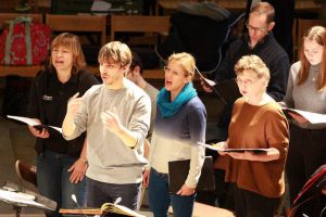 Ben Goodson conducts the Lea Singers in Bach St Matthew Passion