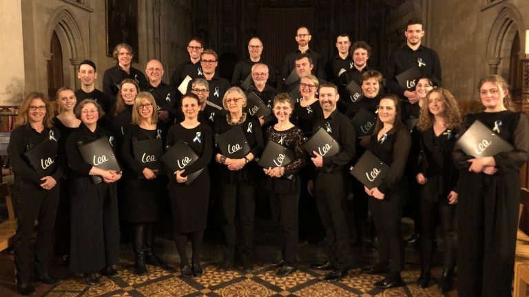 The Lea Singers in St Albans Abbey on 12 March 2022